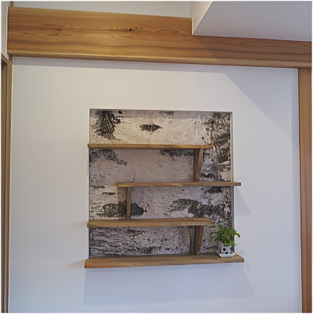 白樺の皮を用いたインテリア