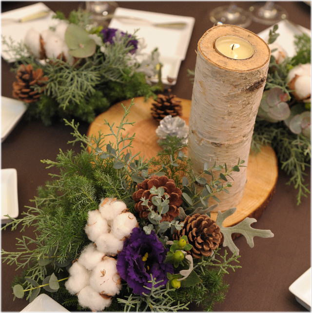 白樺のキャンドル